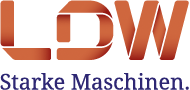 LDW logo in orange and blue